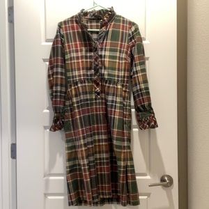J Crew plaid babydoll dress